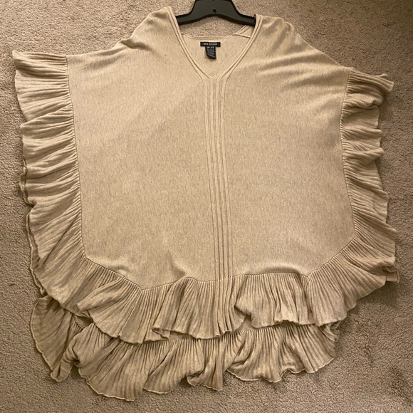 Max Edition Jackets & Blazers - Beige  Women Poncho by Max Edition! 60% cotton, 40% rayon!
